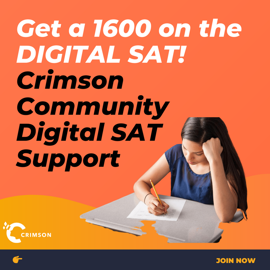 SAT 1:1 Tutoring (Crimson Community Masterclass) - 5 Hours